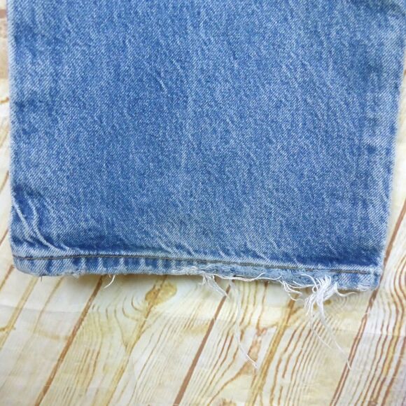 We The Free People Laurel Canyon Flare Jeans Womens 27 Blue Wilson Denim FLAWS - Picture 15 of 15